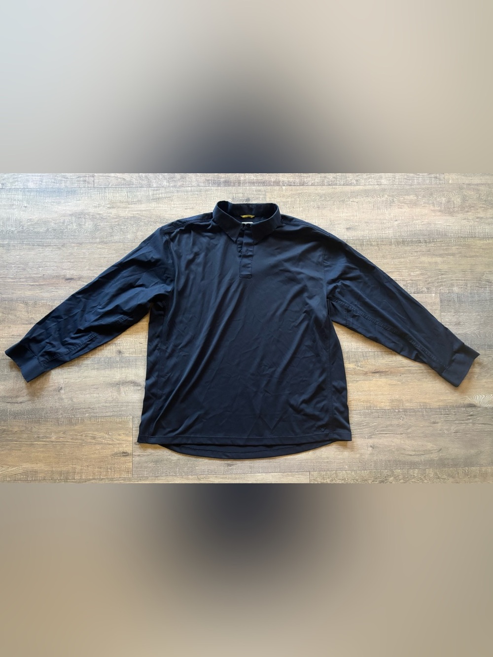 First Tactical mens size XXL navy blue long sleeve collar polo performance shirt